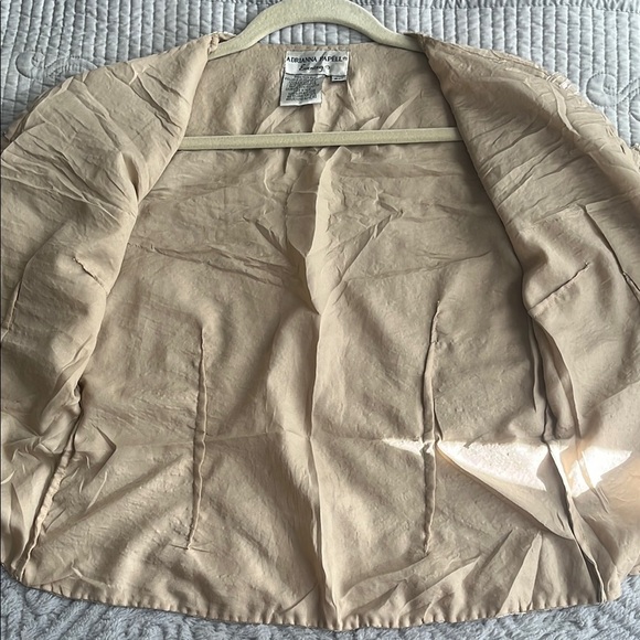 ADRIANNA PAPELL Elegant Cream Sequin topper Jacket MP GLAM Event dressy wedding - Picture 9 of 9